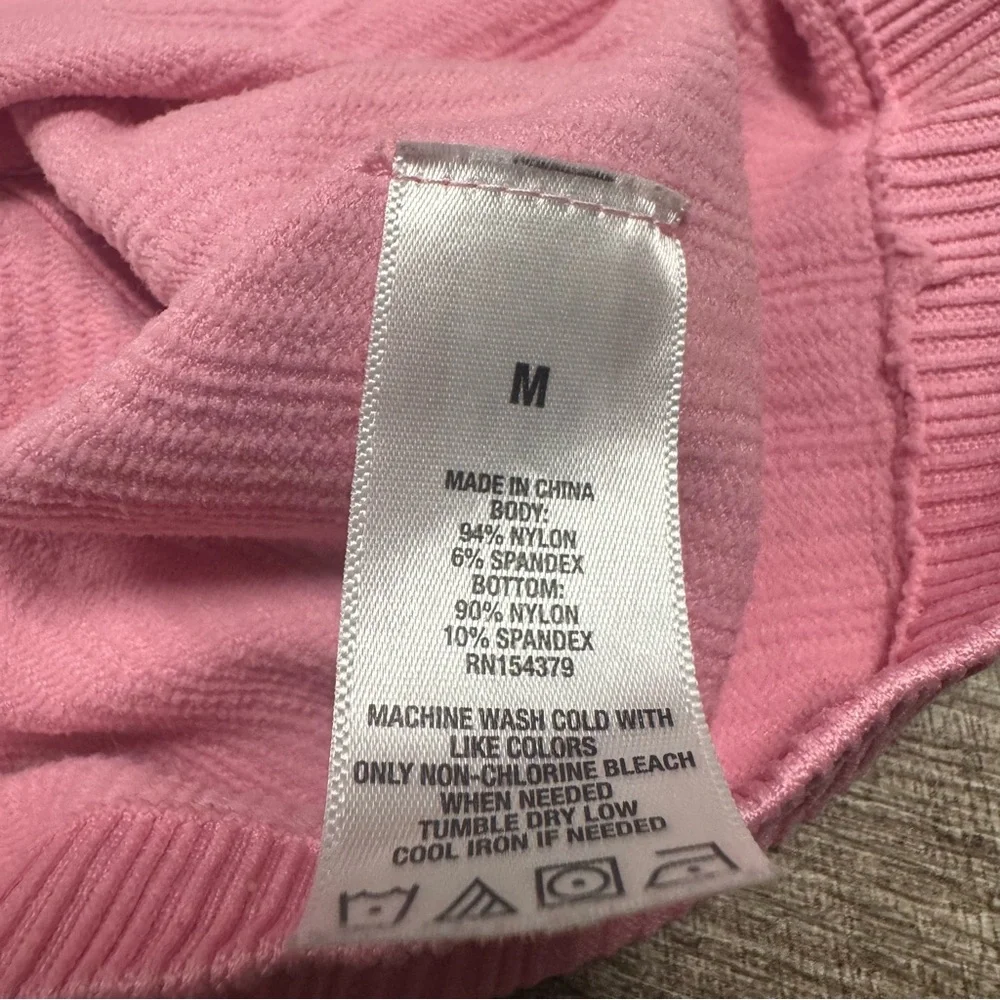 Aeropostale Pink Seamless Ribbed Bralette Size Medium
